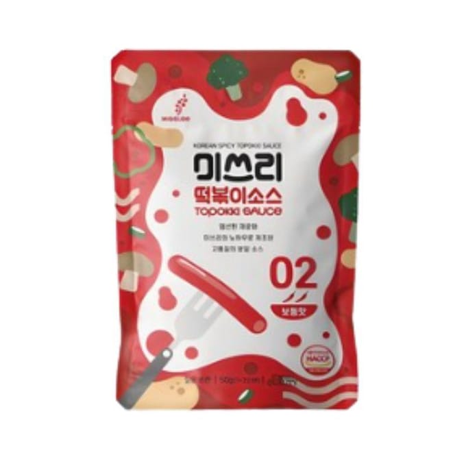 Sauce Tteokbokki Miss Lee Originale Sauce pour Gâteaux de Riz Coréens Saveur Sucrée Épicée 50g x3 1set(3ea) gray