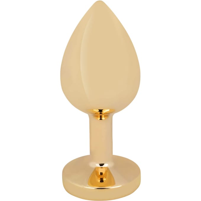 Rimba - Gouden Buttplug Klein Met Rood Kristal