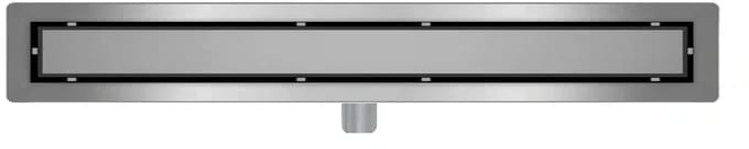 DutchLine - Douchegoot met flens en tegelrooster - RVS - 1200x70mm
