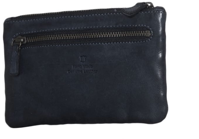 Bear Design Bibi Leren Etui / Ritsportemonnee - Zwart