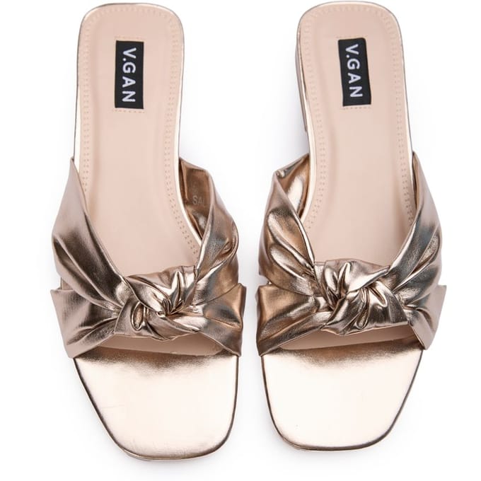 V.gan Vegan Schorseneer Knot Slide Sandalen