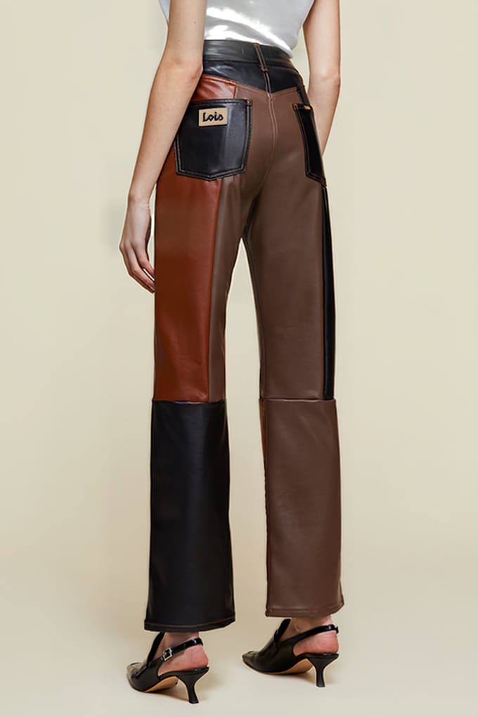 Lois River Patch Three Colours Patch Size: W25 | Leather Pants Outlet | Dames |