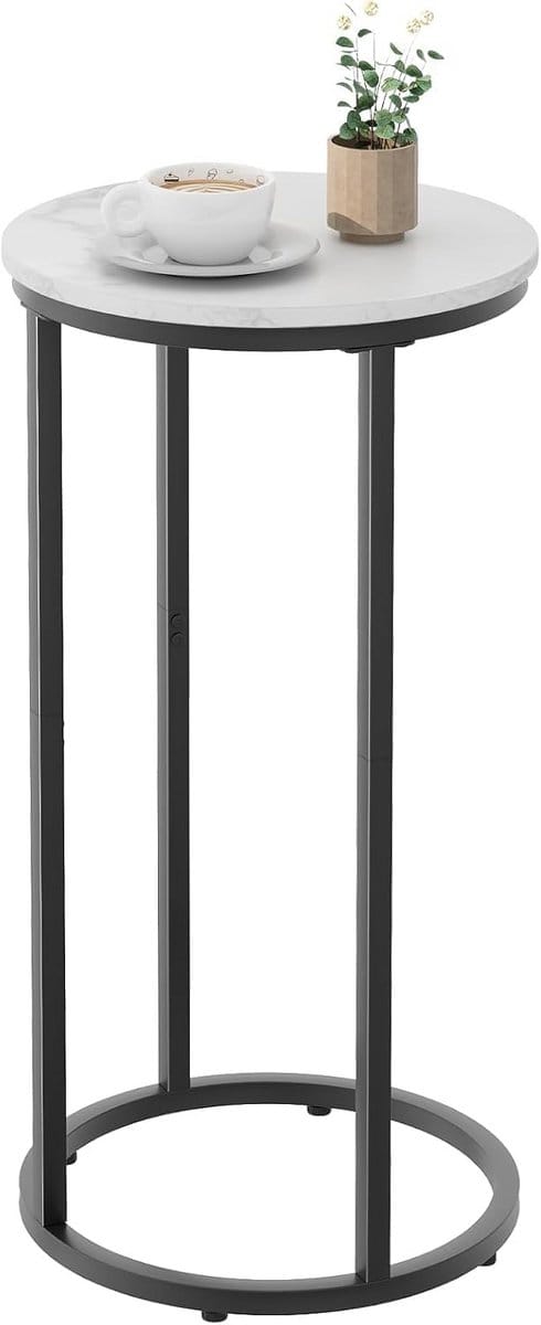 Ronde bijzettafel (zwart)