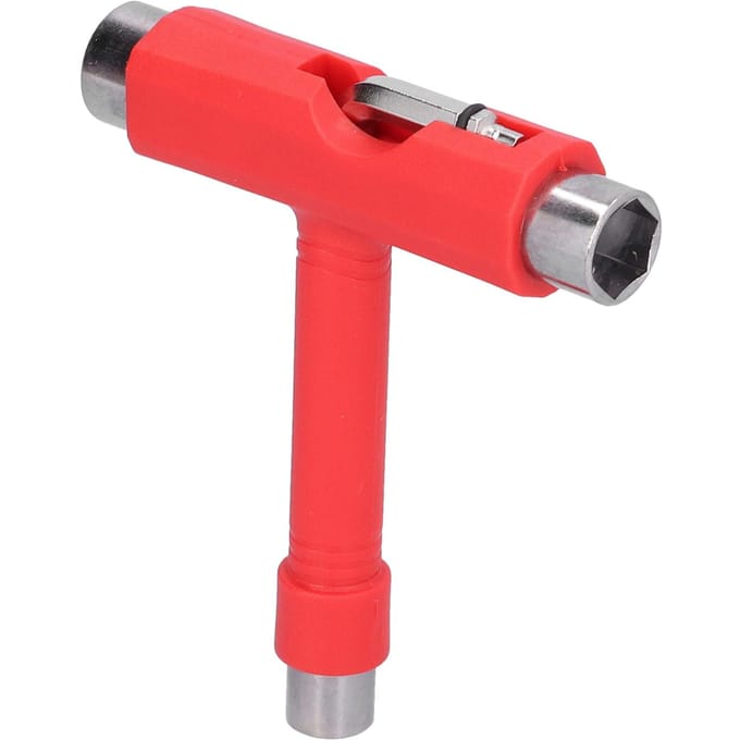 Kit de clés hexagonales de type T multifonctions pour skateboard, matériel de fixation rouge red