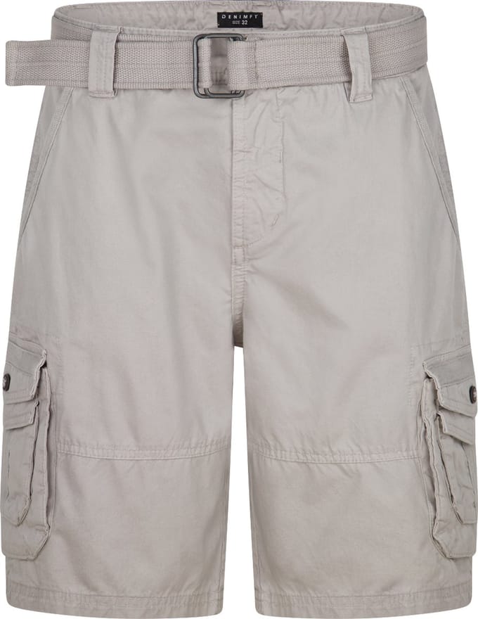 DENIMFY Heren Short DFUlli regular/straight Beige Volwassenen Cargo shorts / korte broek