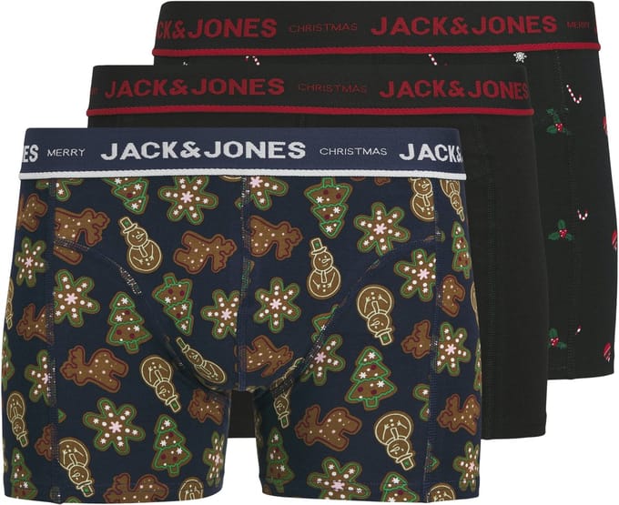JACK&JONES PLUS - JACGINGERBREAD TRUNKS 3 PACK PLS Heren Onderbroek - Maat EU7XL US5XL