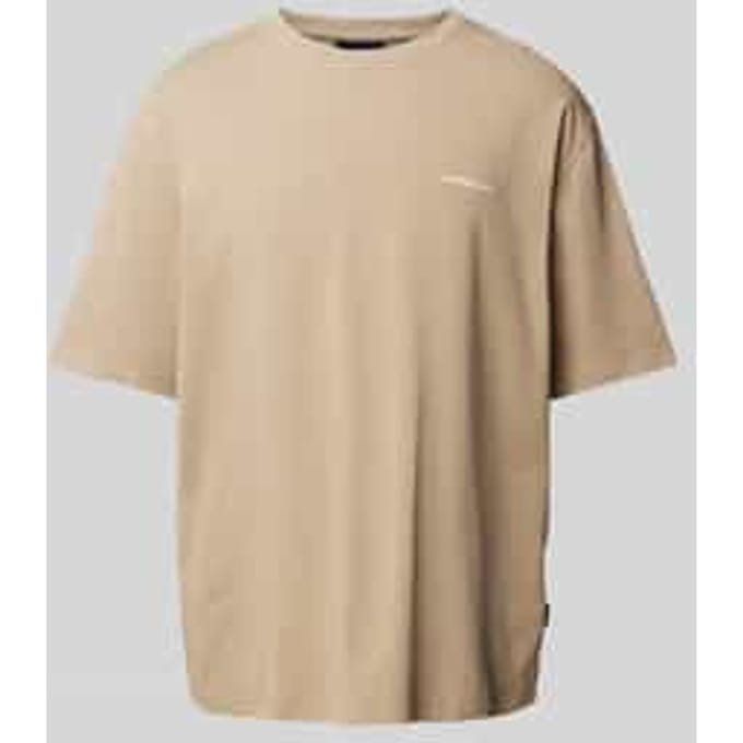 Oversized T-shirt met labelprint