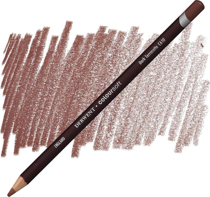 Derwent Coloursoft potlood Dark Terracotta C610