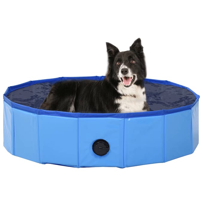 vidaXL - Hondenzwembad - inklapbaar - 80x20 - cm - PVC - blauw