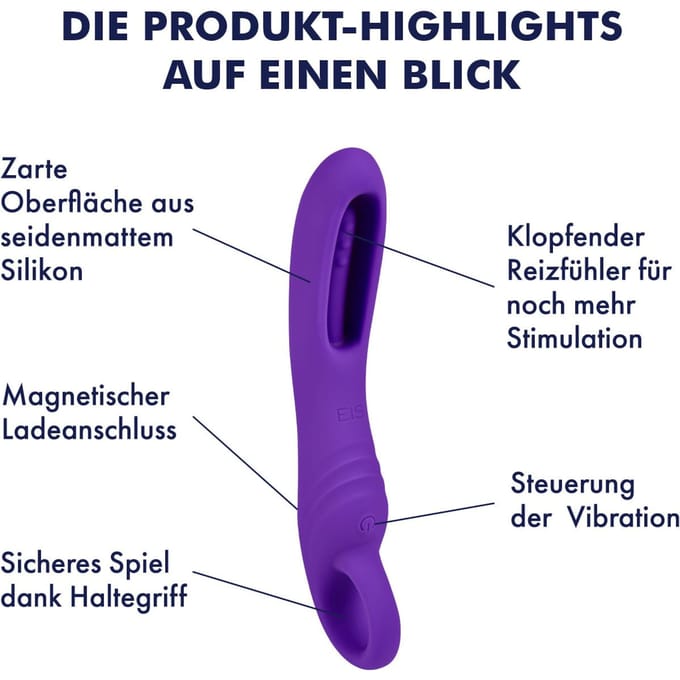 G-spot vibrator met klopfunctie, 18,5 cm