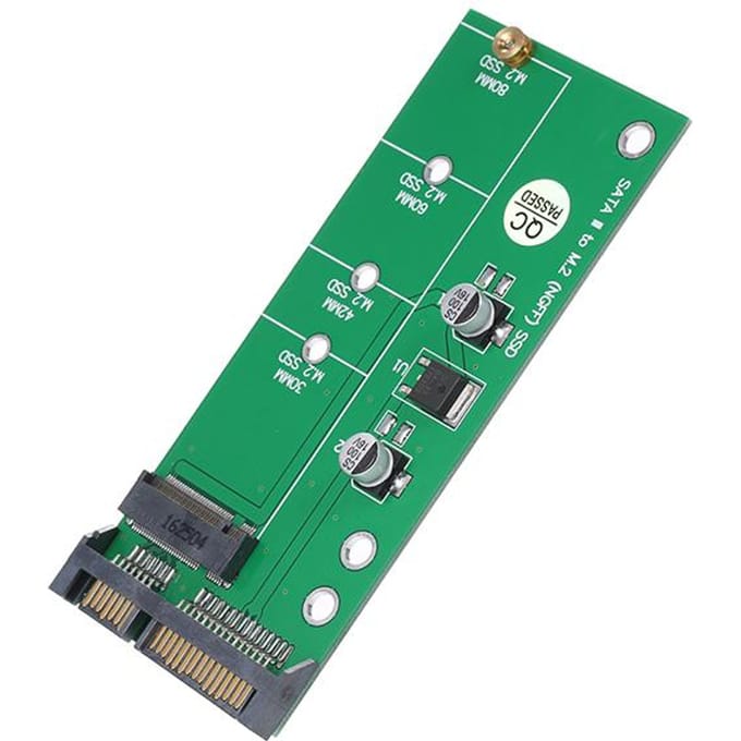 NGFF (M.2) SSD naar 2,5  22-pins SATA III Adapter Converter-kaart voor 2280 2260 2242 2230 SSD met Key-B