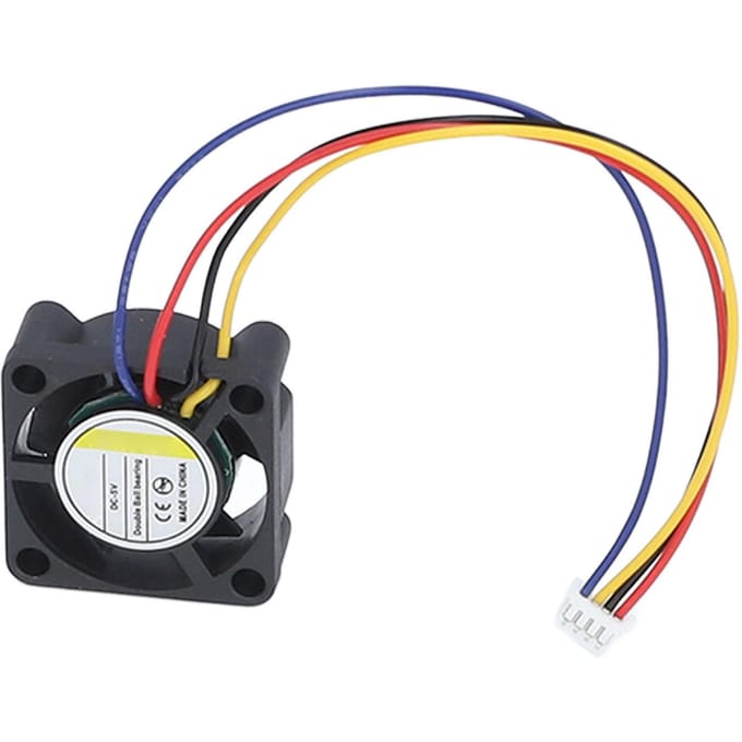 Dubbele Bal Hotend Koelventilator voor X1C Modellen 3D Printer Lagers Keel Accessoires 2510 DC5V 0.13A black