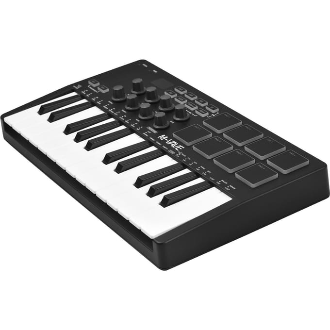 M-VAVE 25 touches clavier de contrôle MIDI Mini clavier USB Portable contrôleur MIDI avec 25 vitesses noir
