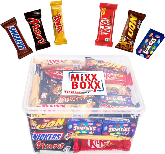 Nestlé & Mars Mini chocolademix - Mars, Twix, Snickers, Lion, KitKat & Smarties - mini chocoladerepen - 1067g