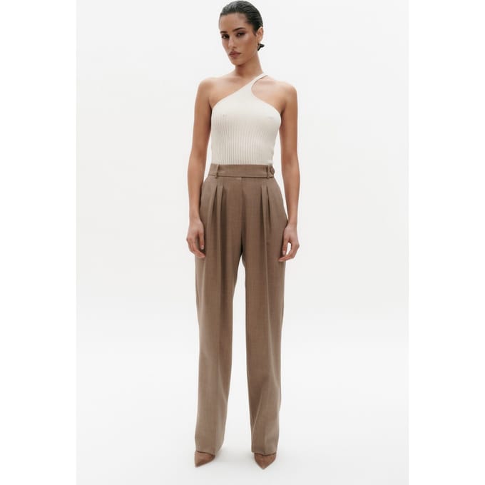 BENU gebreide crèmekleurige dames top