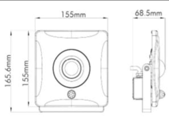 VITO Lugo-1 - Opbouwspot GU10 - 70x120mm - GU10 - Wit - Opbouwspot Plafond