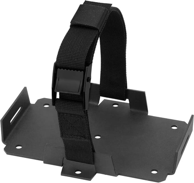 Batterij Compartiment - Accu Houder - Energie Opslag - Verstelbare Banden - 17 x 13 x 5 cm - Metaal