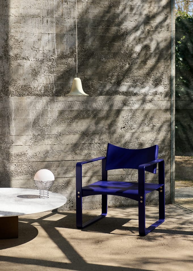 Verpan Fauteuil Serie 270 F - blauw