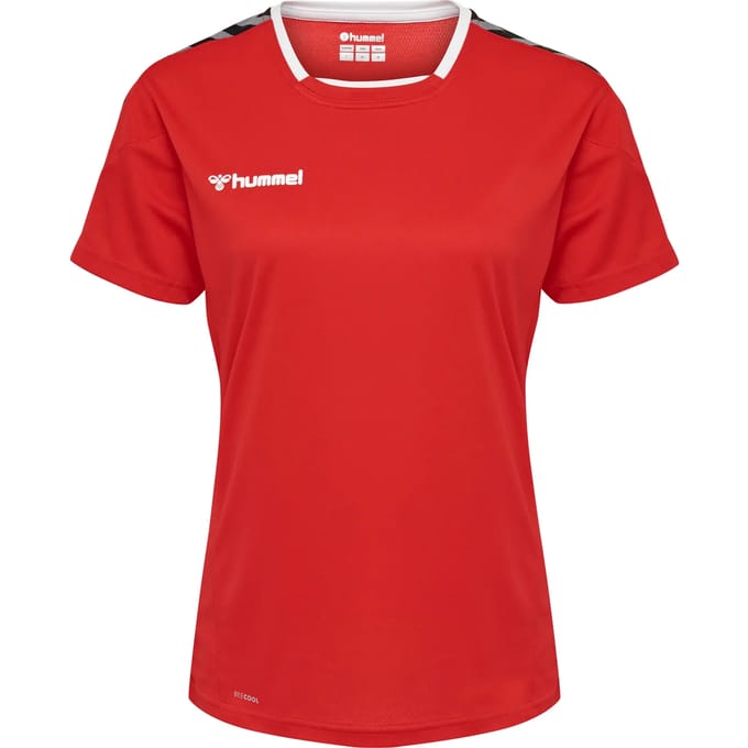 Hummel Authentic Poly Shirt Dames - sportshirts - rood - Vrouwen
