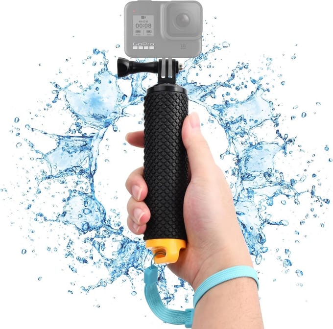 Solidchoice - Drijvende Handgreep voor Actiecamera en Onderwatergebruik