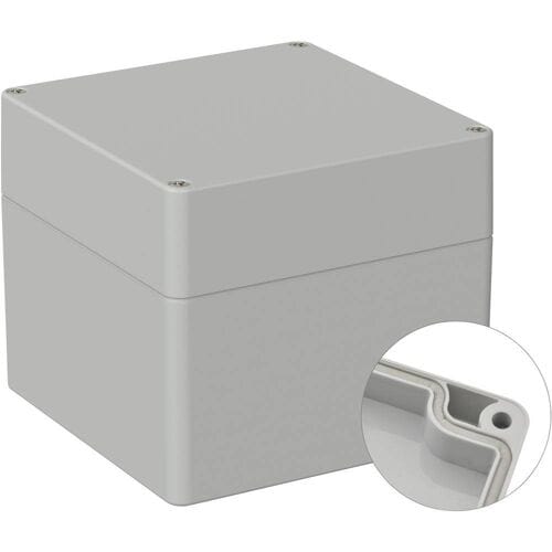 TRU COMPONENTS TC-9065656 Industriële behuizing 122 x 120 x 105 ABS Grijs-wit (RAL 7035) 1 stuk(s)