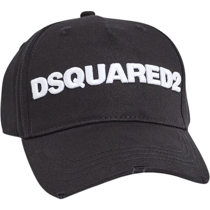 DSquared2 Logo honkbalpet (Zwart/Wit)
