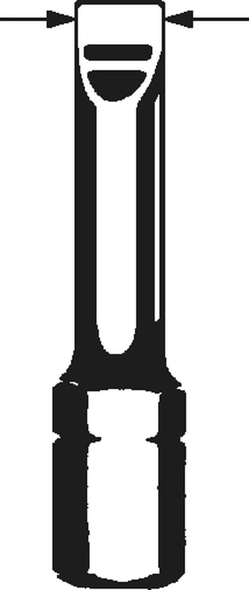 Wurth - Bit sleufkop E 6,3 (1/4) - Sleufkopbit x 5 st -