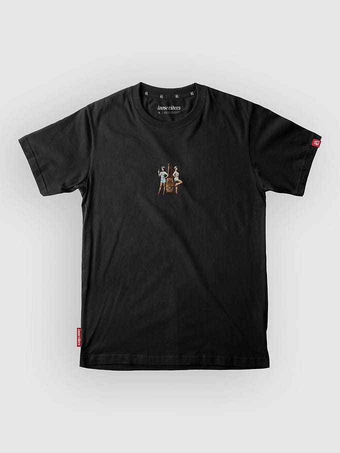 Loose Riders Beer Nurse Tech Tee zwart
