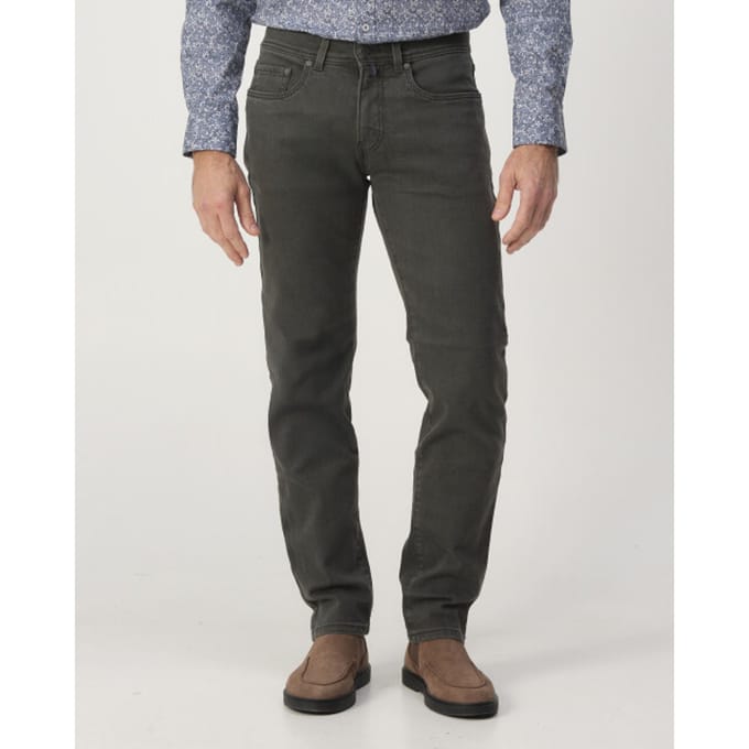 Pierre Cardin Lyon Future Flex Jeans Donker Groen Heren