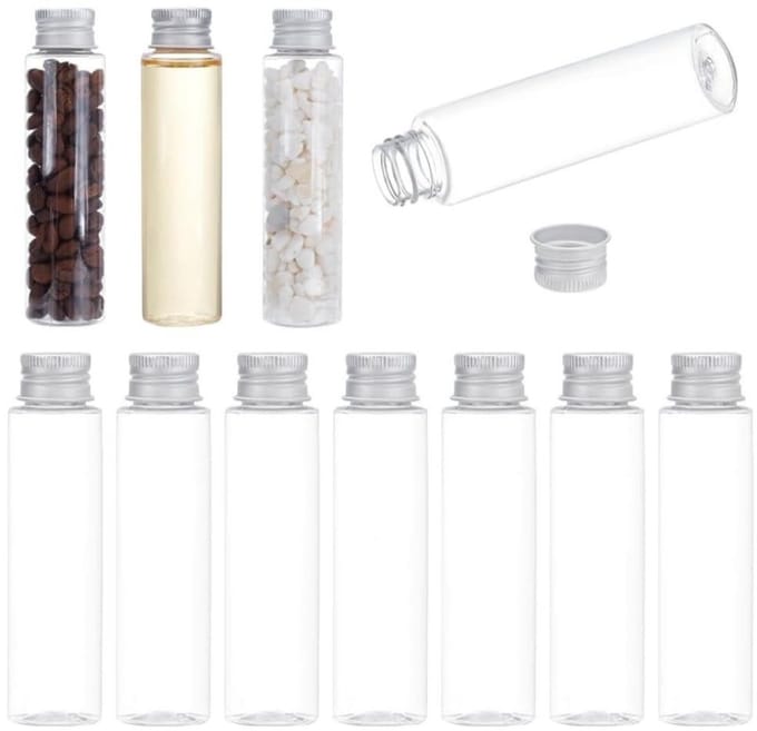 Dailygoods- Glasvial Set van 30 - 50ml Testbuizen - Hoogwaardig Glas