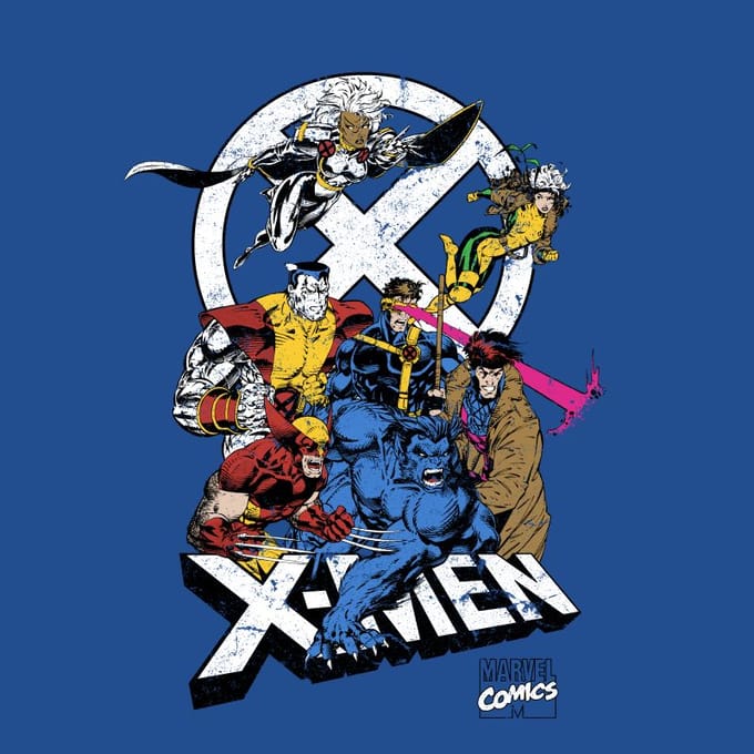 X-Men Super Team T-Shirt - Blue - S