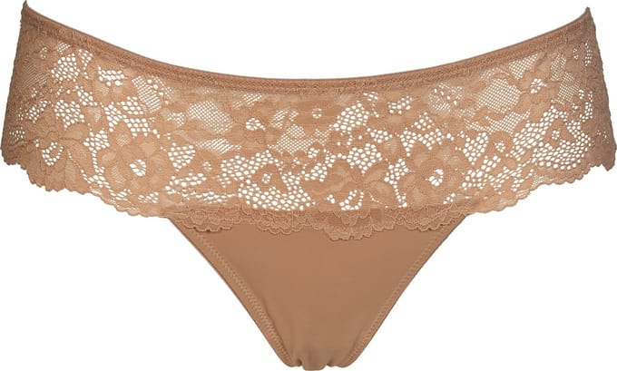 After Eden Recycle Dames Kanten String - Powder - Maat XL