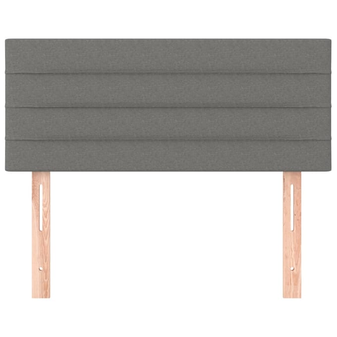 vidaXL - Hoofdbord - 90x5x78/88 - cm - stof - donkergrijs