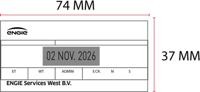 Stempelplaatje Trodat Printy 4726