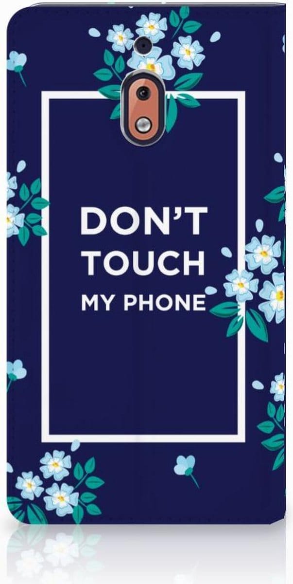 Nokia 2.1 2018 Design Case Flowers Blue DTMP