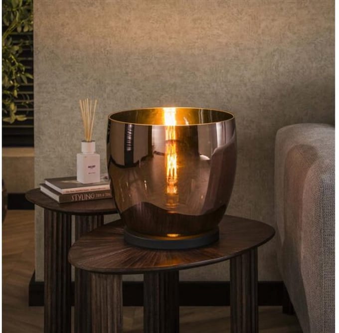 Vloerlamp UP XL - Copper color glas - 33x33x32 cm