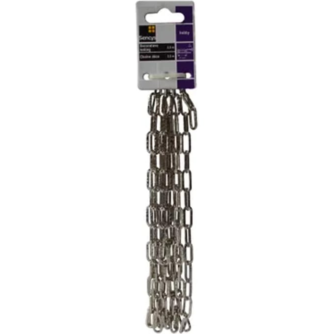 Sencys Decoratieve Ketting - Staal - Nikkel - 2mm - 2,5m