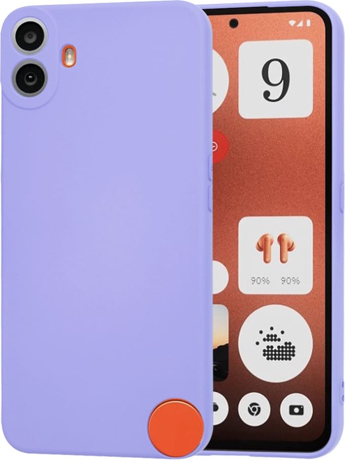 Hoesje geschikt voor Nothing CMF Phone 1 - Techsuit Soft Flex Silicone Back Cover - Light Purple