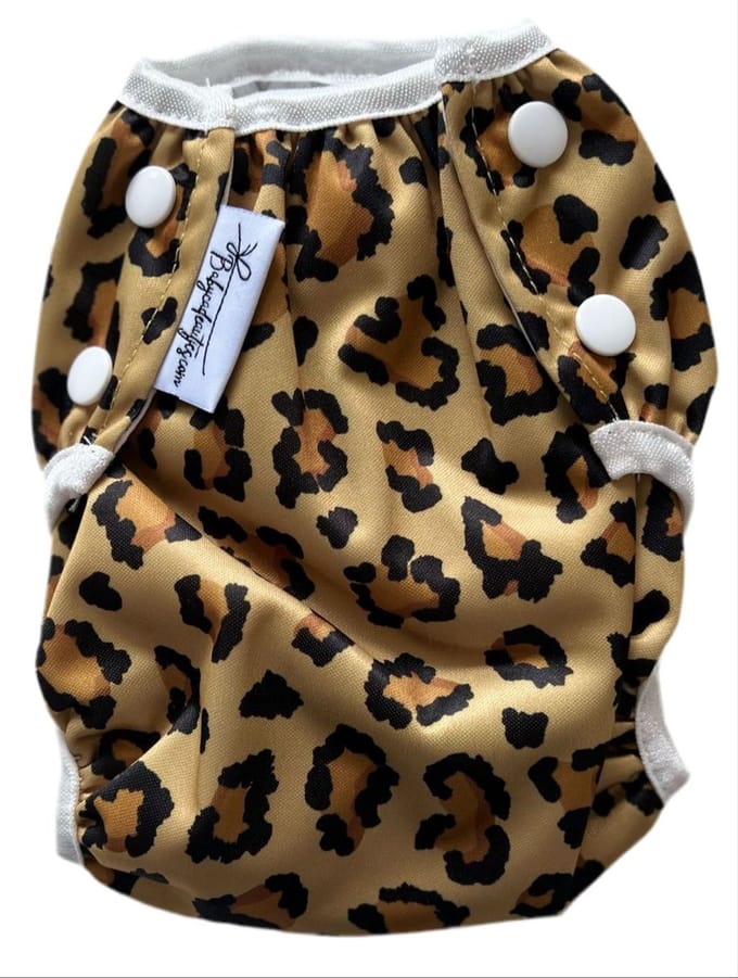 Wasbare Zwemluiers baby - Panterprint - 3-15kg