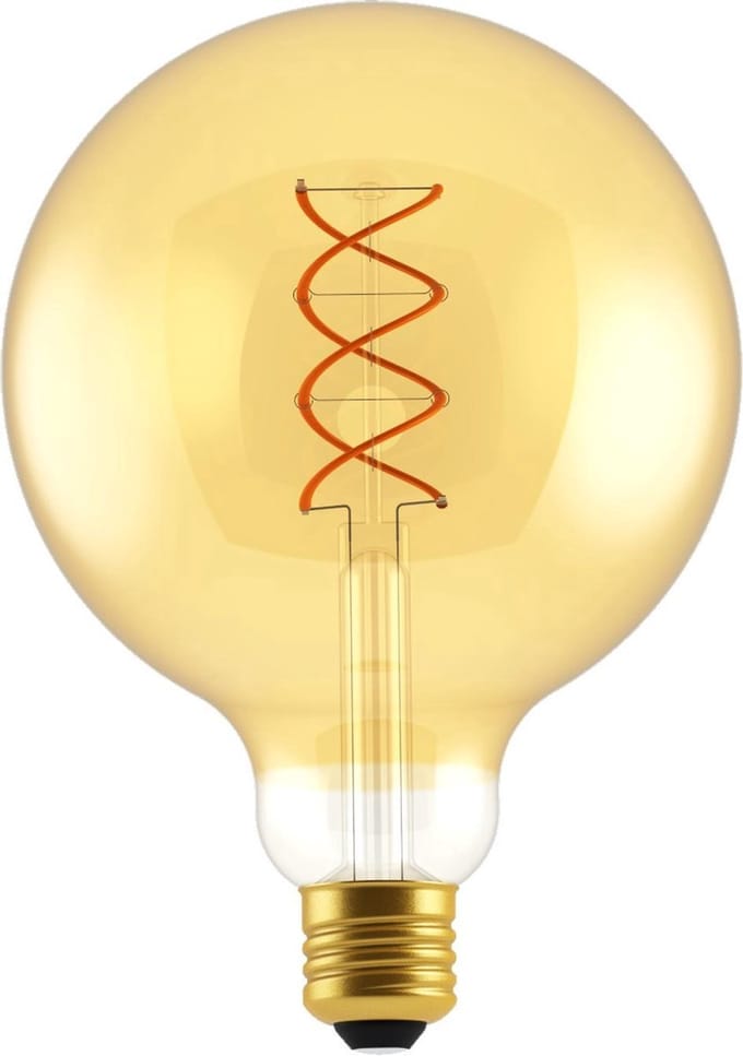 Proventa LED Filament lamp E27 - ⌀ 125 mm - Dimbaar - Warm wit - Retro Globe bulb