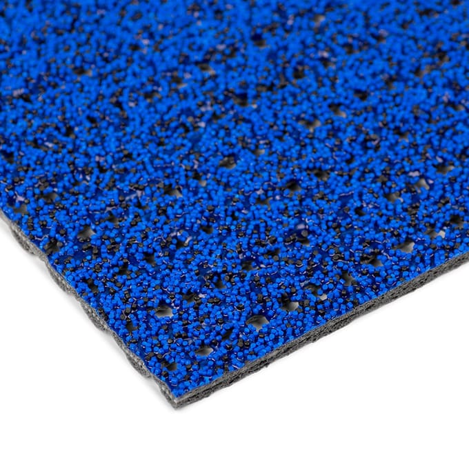 Rubbermagazijn - Antislipmat voor buiten - 6 m² - Blauw - 500x120cm - Dikte 0,7 cm - entreemat - schoonloopmat