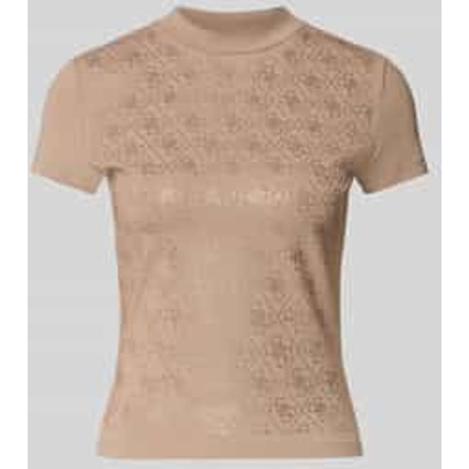 Slim fit T-shirt met all-over strass-steentjes