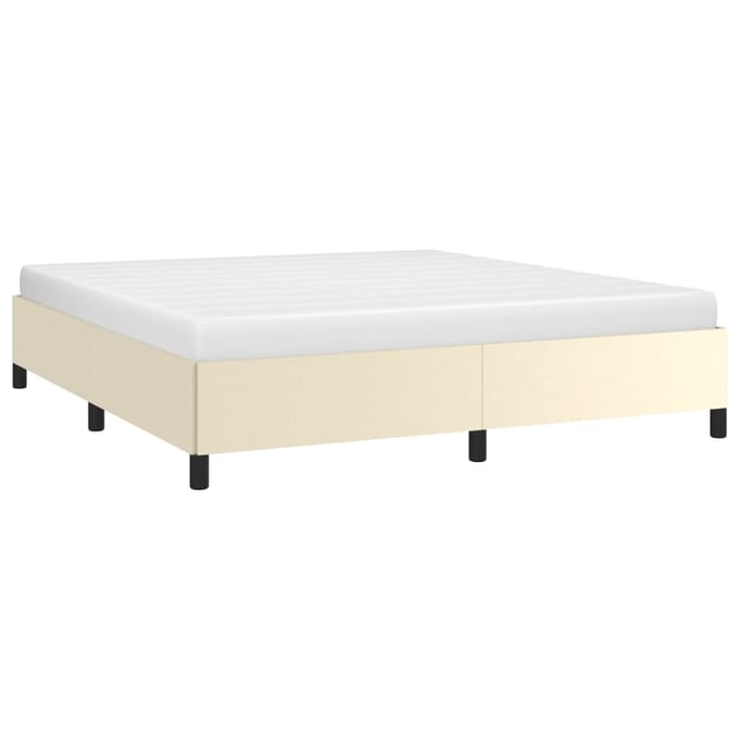vidaXL - Bedframe - kunstleer - crèmekleurig - 180x200 - cm