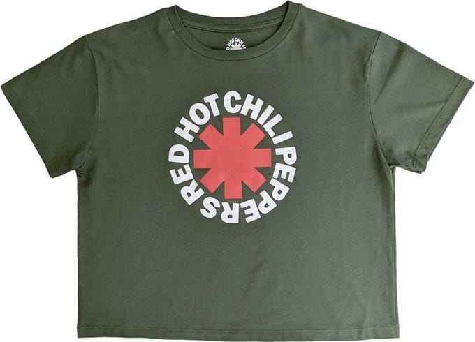Red Hot Chili Peppers - Classic Asterisk Crop top - M - Groen
