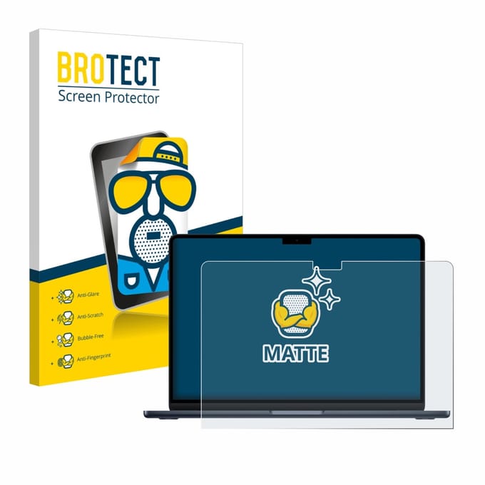 BROTECT - Screenprotector voor Apple MacBook Air 13" M4 2025 / M5 2026 - Folie Beschermfolie matte