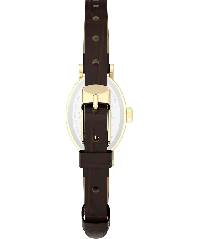 Timex Cavatina TW2W78500 Horloge - Leer - Bruin - Ø 19 mm