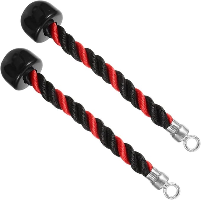 Pull Down Touw - Triceps Touw Gym - Kracht Training - Antislip Grip - 2 stuks - Multi