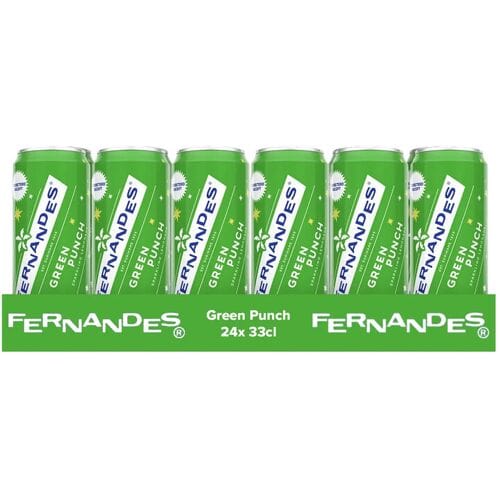 Fernandes Green Punch bruisende frisdrank - 24 x 330 ml