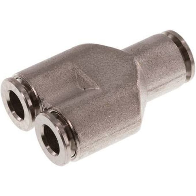 6mm Y-koppeling Messing Insteekfitting FKM