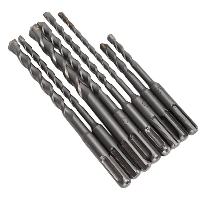 8 Stuks Hamerboor Bit Carbide Tip 2 Fluit Boorgereedschap Set Kit voor Beton